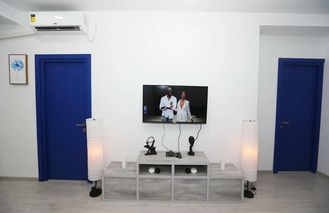 Minimalist Blue Belinski 8 Apartment Tbilisi Georgia