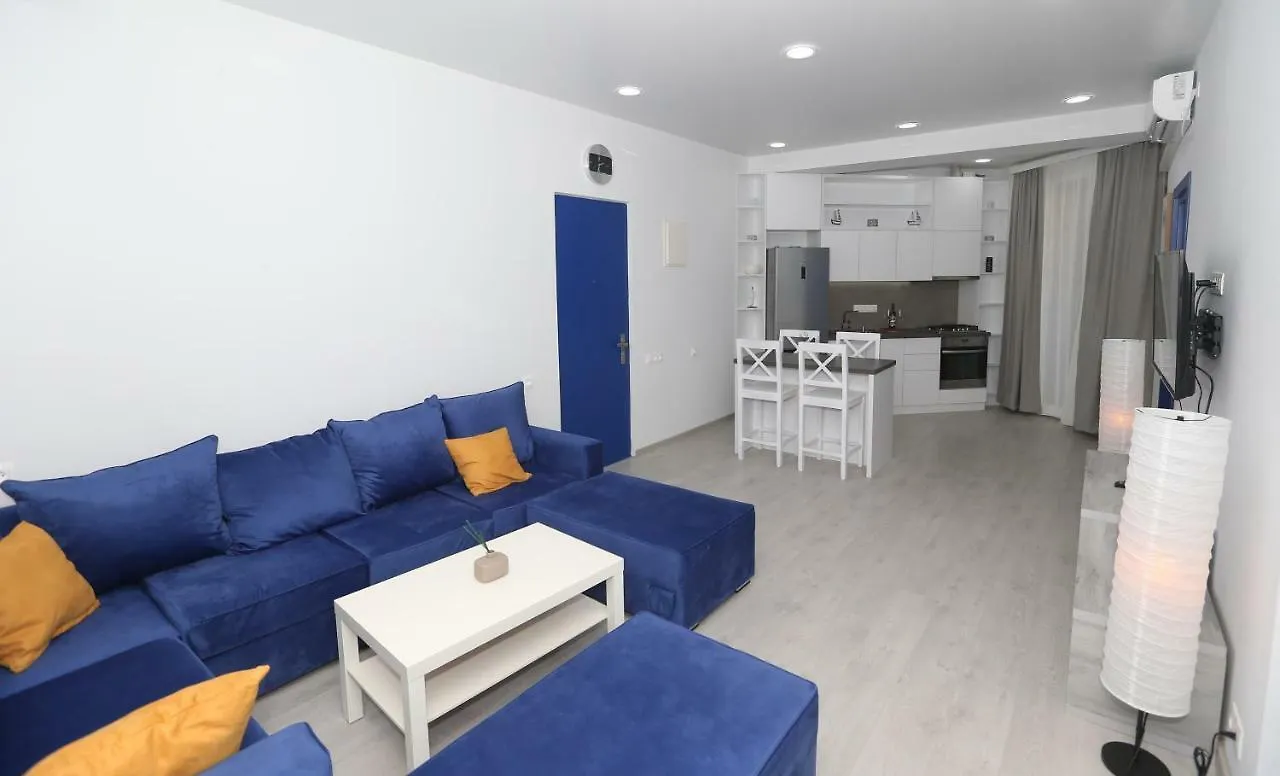 Minimalist Blue Belinski 8 Apartment Tbilisi